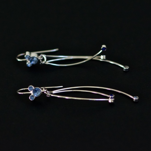 Disney Blue Swarovski Crystal Earrings - Picture 3 of 5
